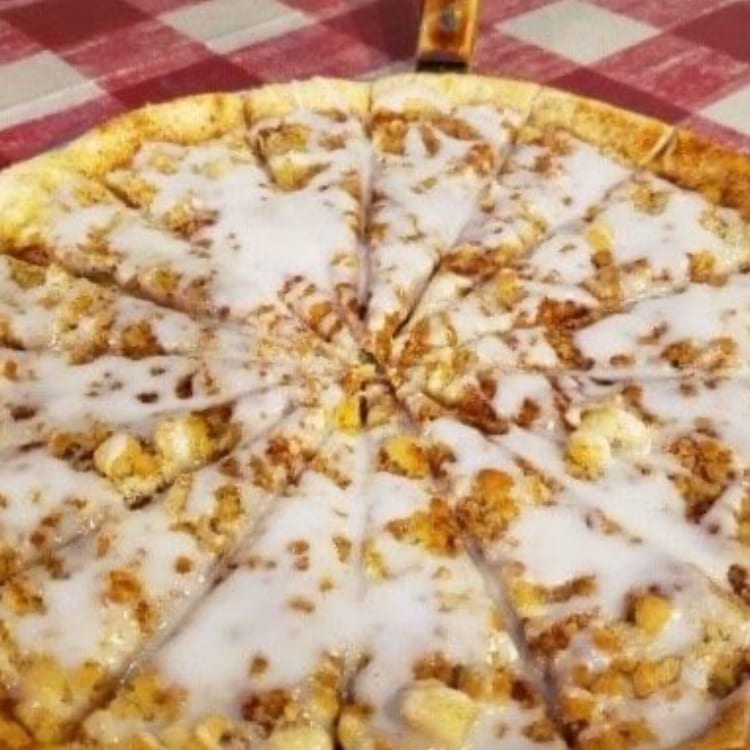 Cinnamon Streusel Pizza.